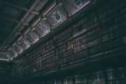 Dark historic library for Robert M. Price's Moldy Manuscripts volume 04