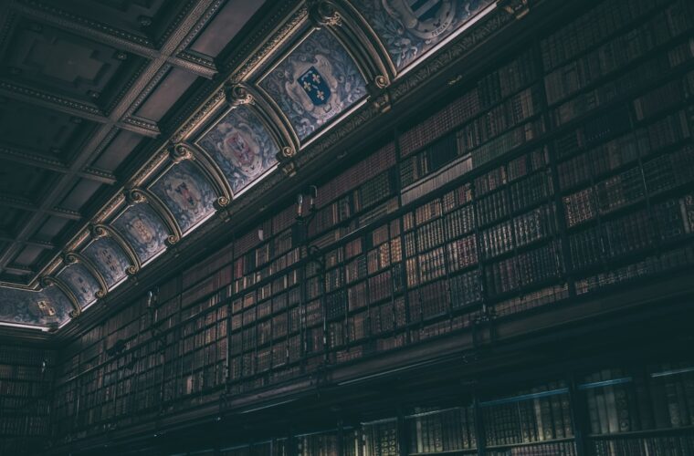 Dark historic library for Robert M. Price's Moldy Manuscripts volume 04