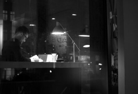 Atmospheric artist workspace for the restored LORE interview with Carlos Ezquerra